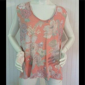 Anthropologie top by We The Free floral print sz M